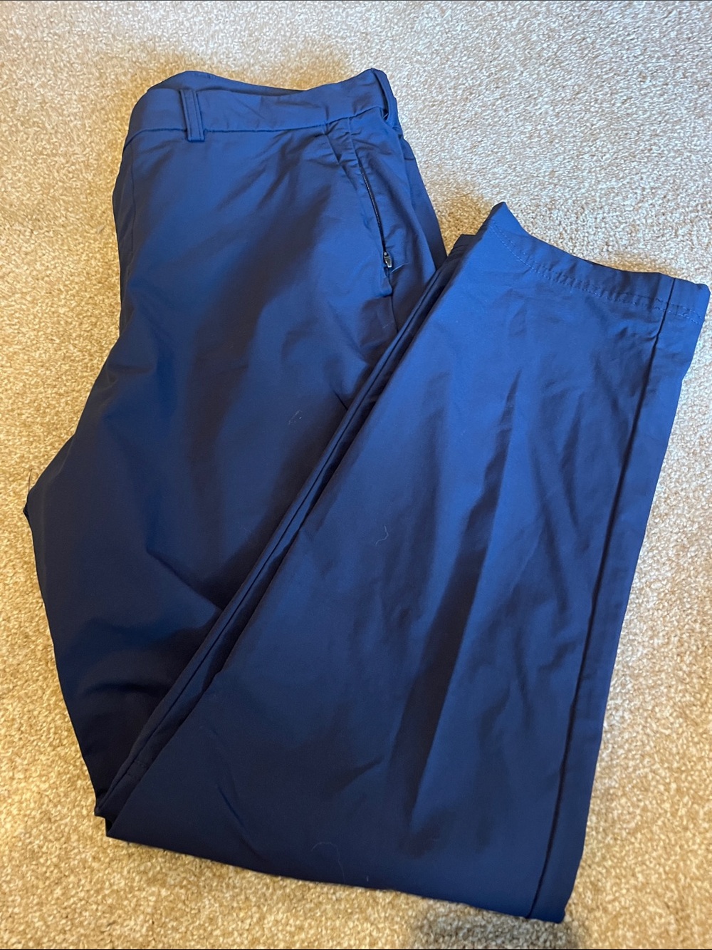 Calvin Klein Men's Navy Blue Performance Chinos